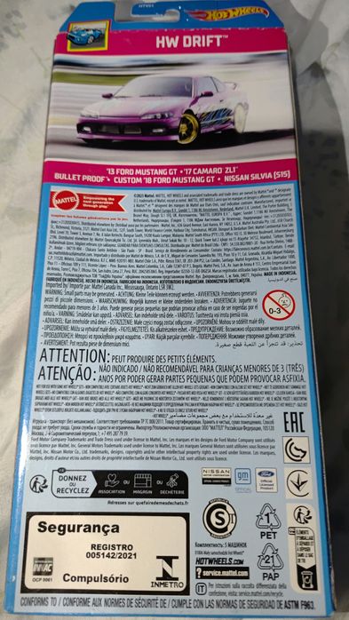 Pack de 5 hot wheels