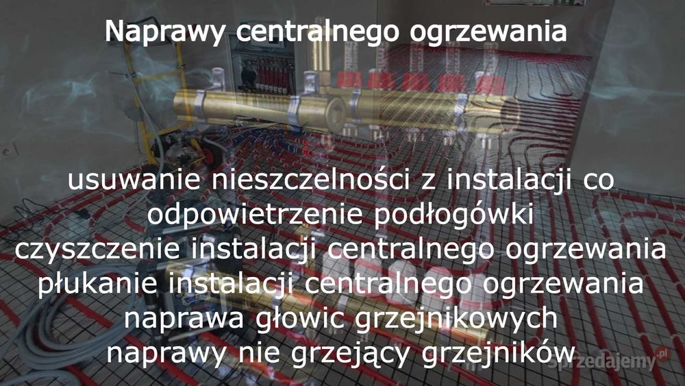Odpowietrzanie podłogówki, grzejników, Naprawa centralnego ogrzewania