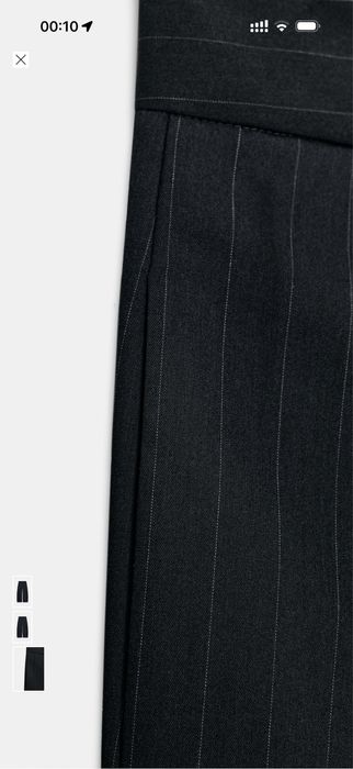 Zara брюки з защипами широкі