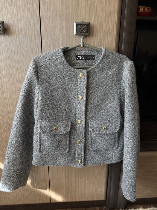 Сірий жакет Zara M новий