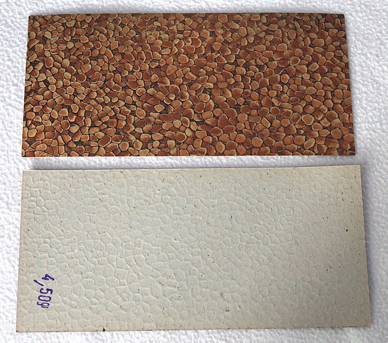 Kartoniki modelarskie do makiety 22,5x9,5cm z lat 80tych / 19 sztuk