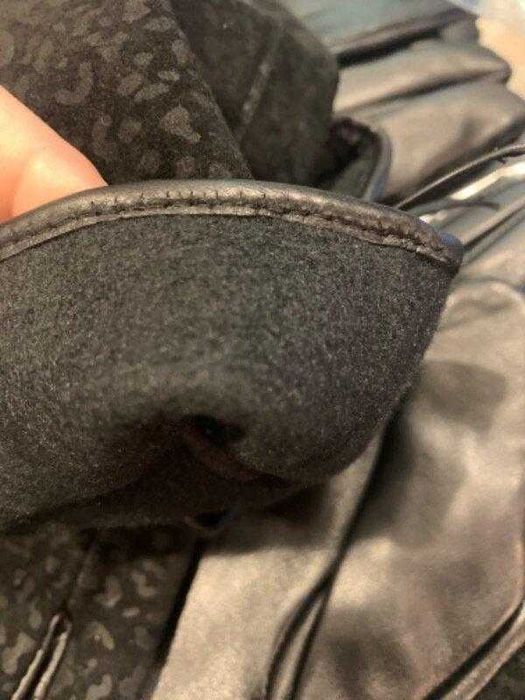 Кожа на флисе перчатки reserved оригинал две модели