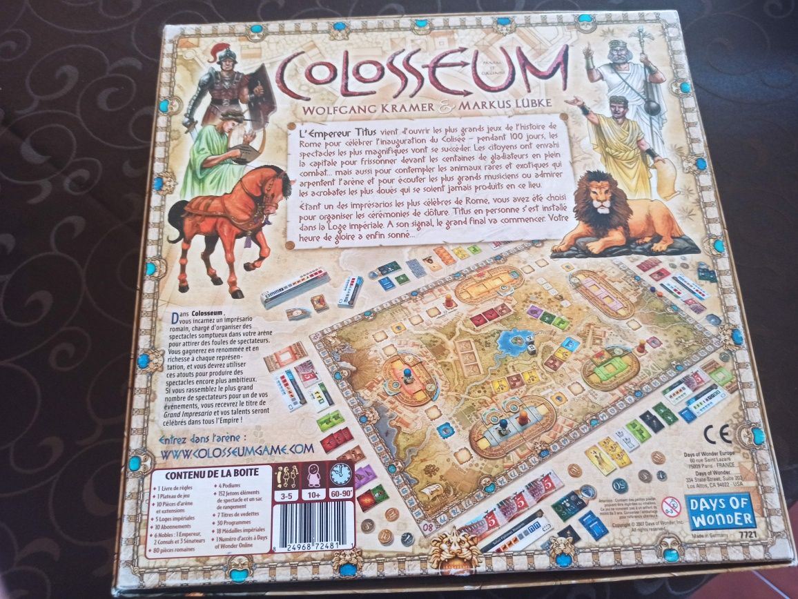 Colosseum - jogo de tabuleiro