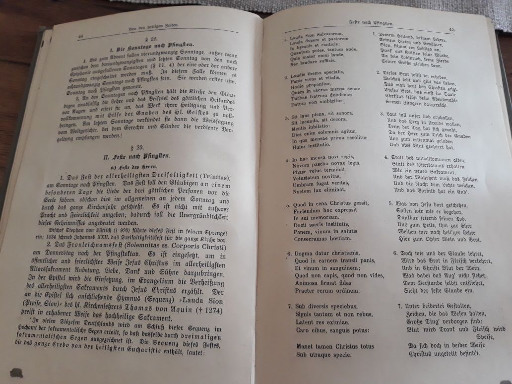1915r. Liturgik - Kempf & Faustmann. Stara książka. Liturgia