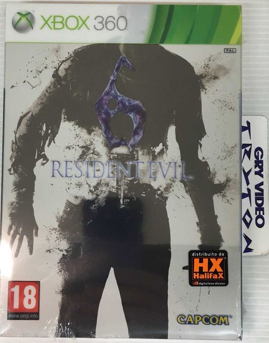 Resident Evil 6 + Steelbook Edycja Kolekcjonerska PL Xbox 360 Nowa