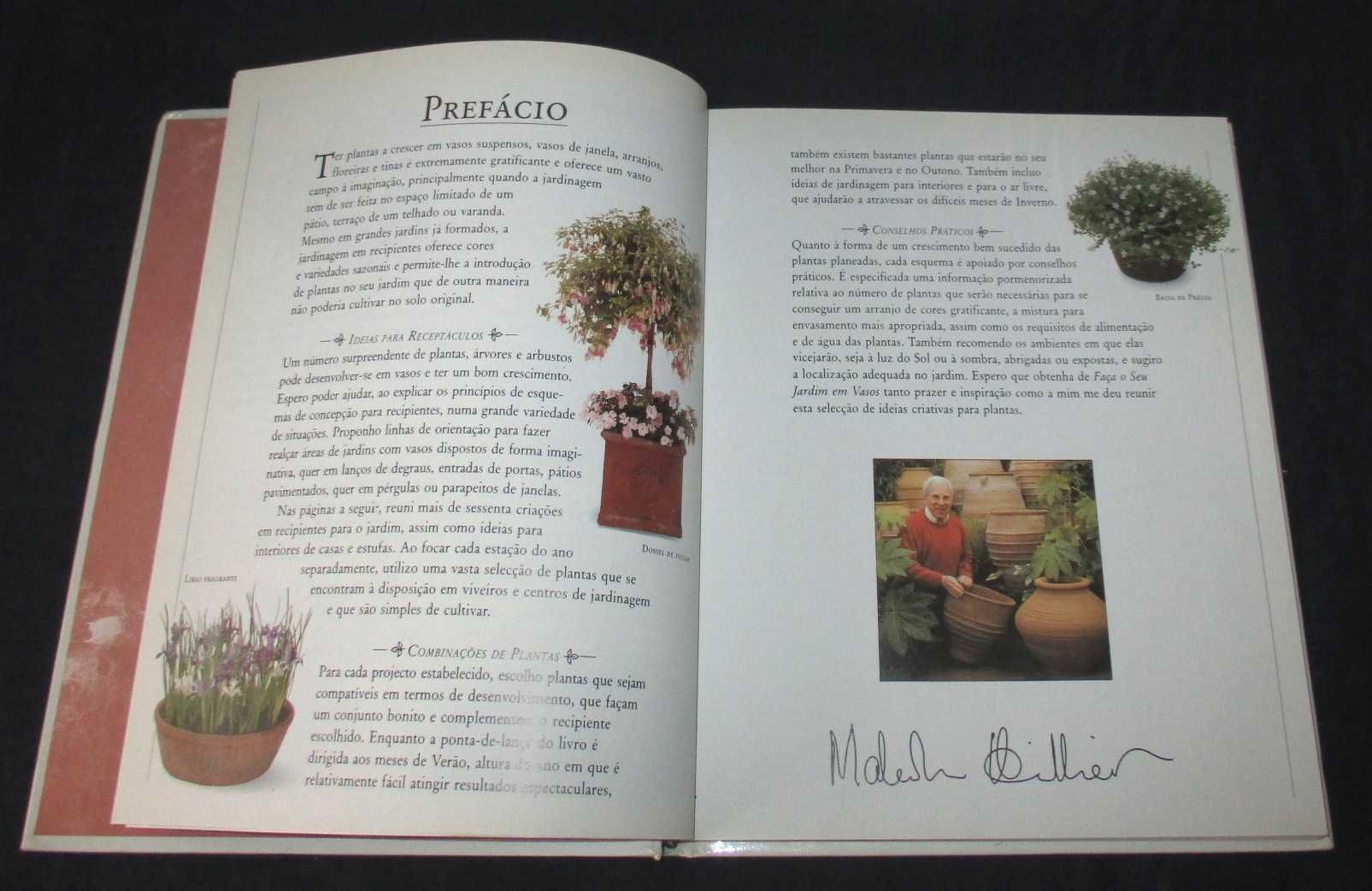 Livro Faça o seu Jardim em Vasos Malcolm Hillier