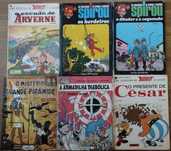7 Livros Antigos Banda Desenhada Asterix,Spirou,Blake & Mortimer