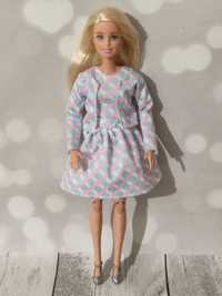 Ubranko dla Barbie filmowe + srebrne buciki kolczyki bransoletka