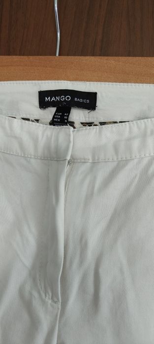 XL 42 mango białe spodnie damskie