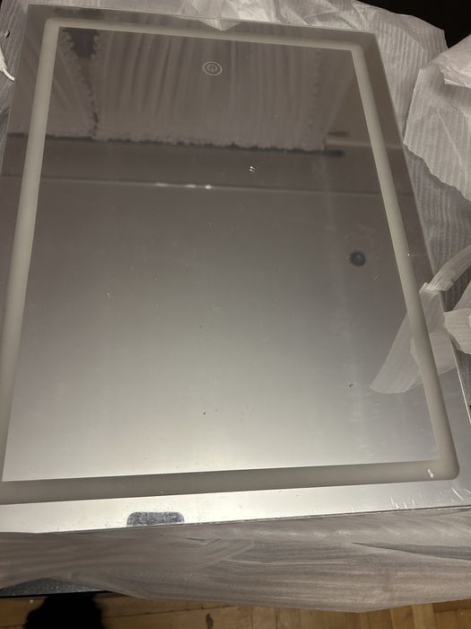 Lustro led Vasagle songmics lustro od toaletki 53x39,5