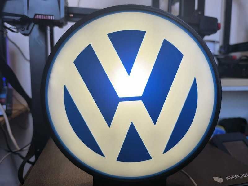Luminária decorativa / Lightbox Volkswagen (VW)