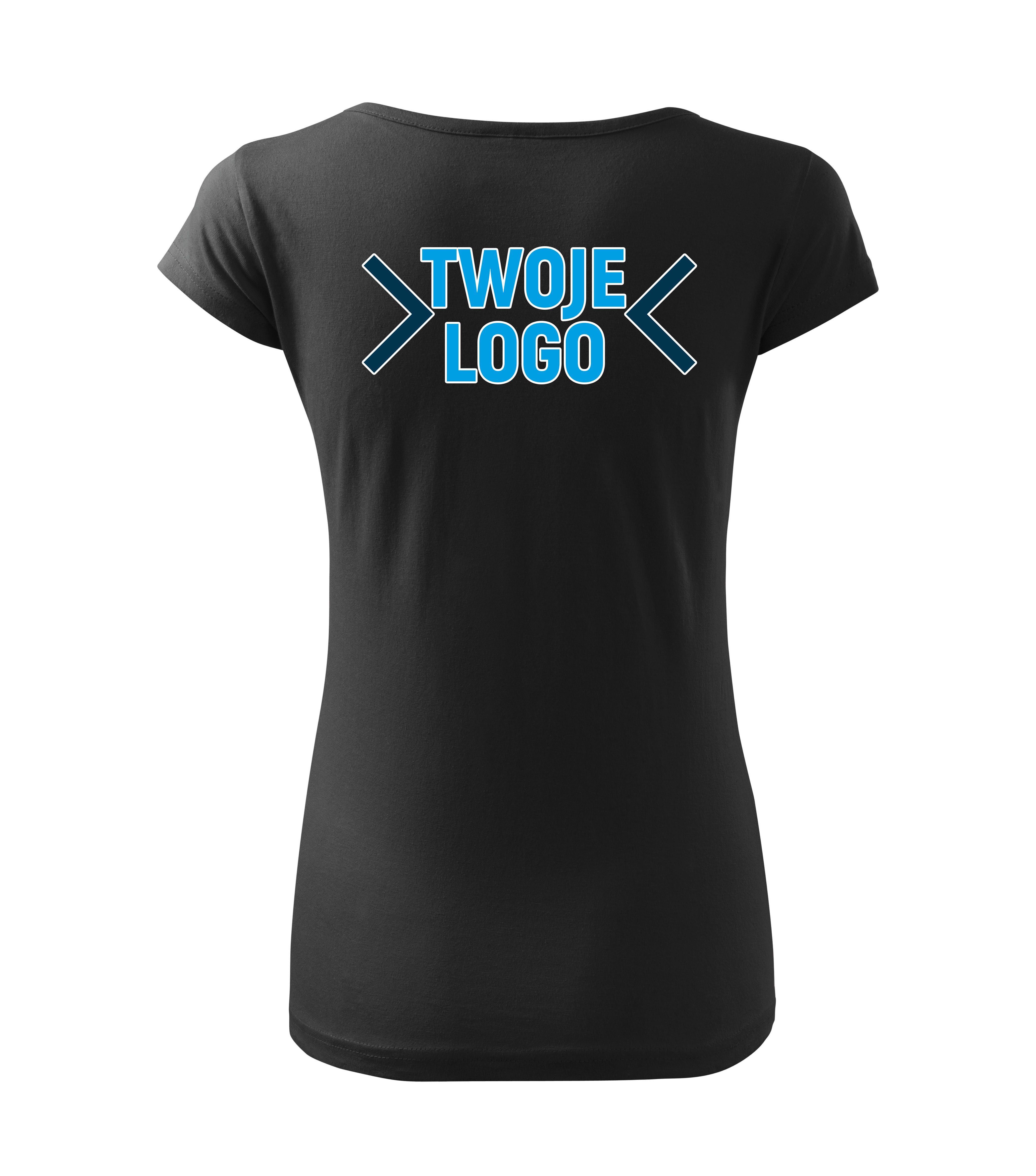 Koszulka t-shirt z własnym nadrukiem logo tekst Malfini Pure damska