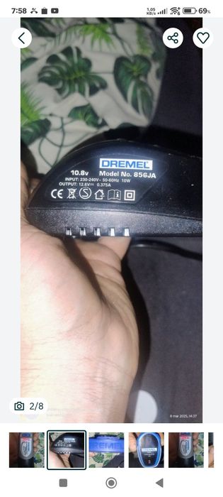 Dremel na akumulator w raz z ładowarką i akumulatorem o pojemności 3ah