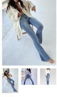 Spodnie jeans dzwony Mrs Drama 36 S