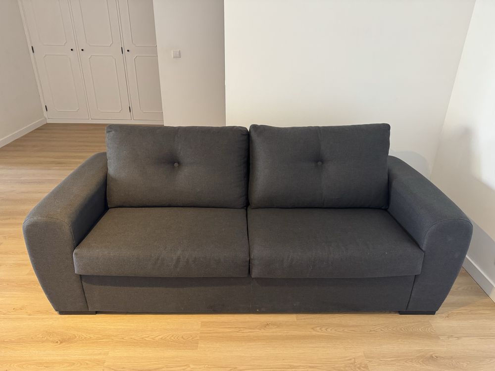 Sofa 3 lugares azul escuro