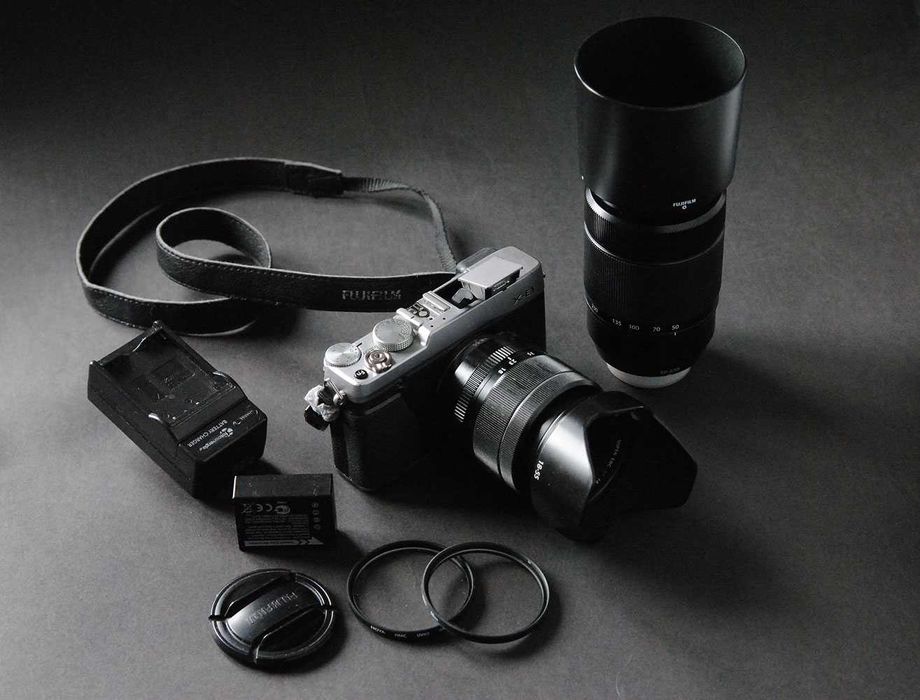 Zestaw FujiFilm X-E1 + FujiFilm 18-55mm + FujiFilm  50-230 mm