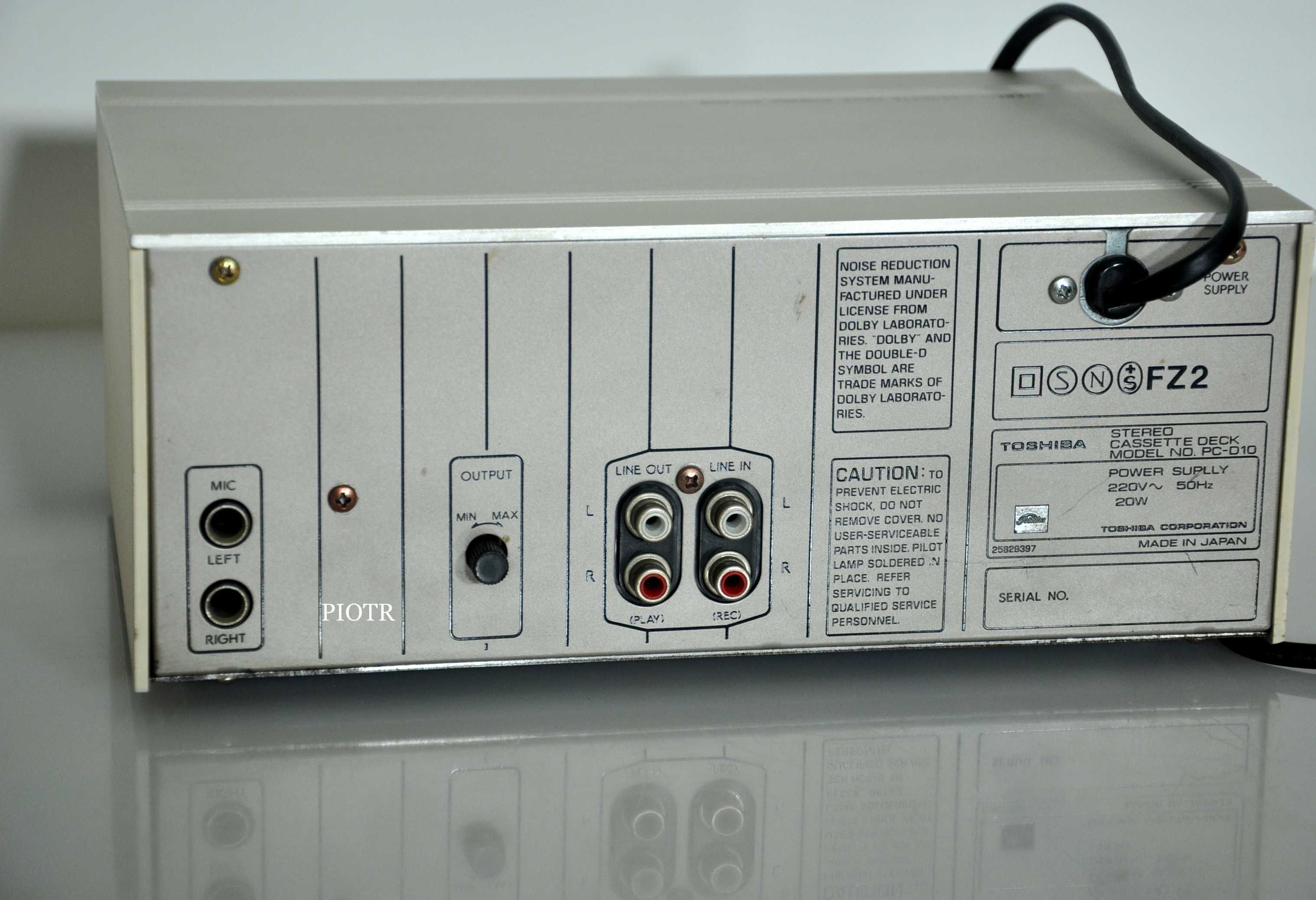 Unikatowy magnetofon AUREX wykonany dla Toshiby PC-D10.Biały Kruk.hifi