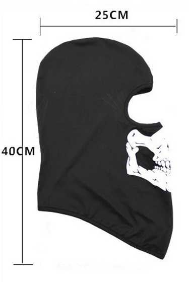 Балаклава маска с черепом v2 / полиэстер / баф /подшлемник/маска