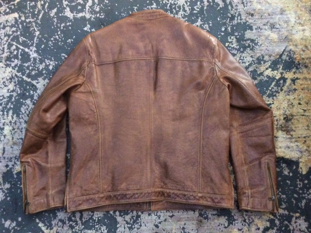 Куртка кожаная мужская пилот-бомбер Timberland.