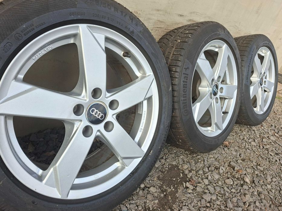 [K105] KOŁA ZIMOWE,ALUFELGI 17'' 5x112 AUDI A4 B8,B9,A6 C6+225/50.