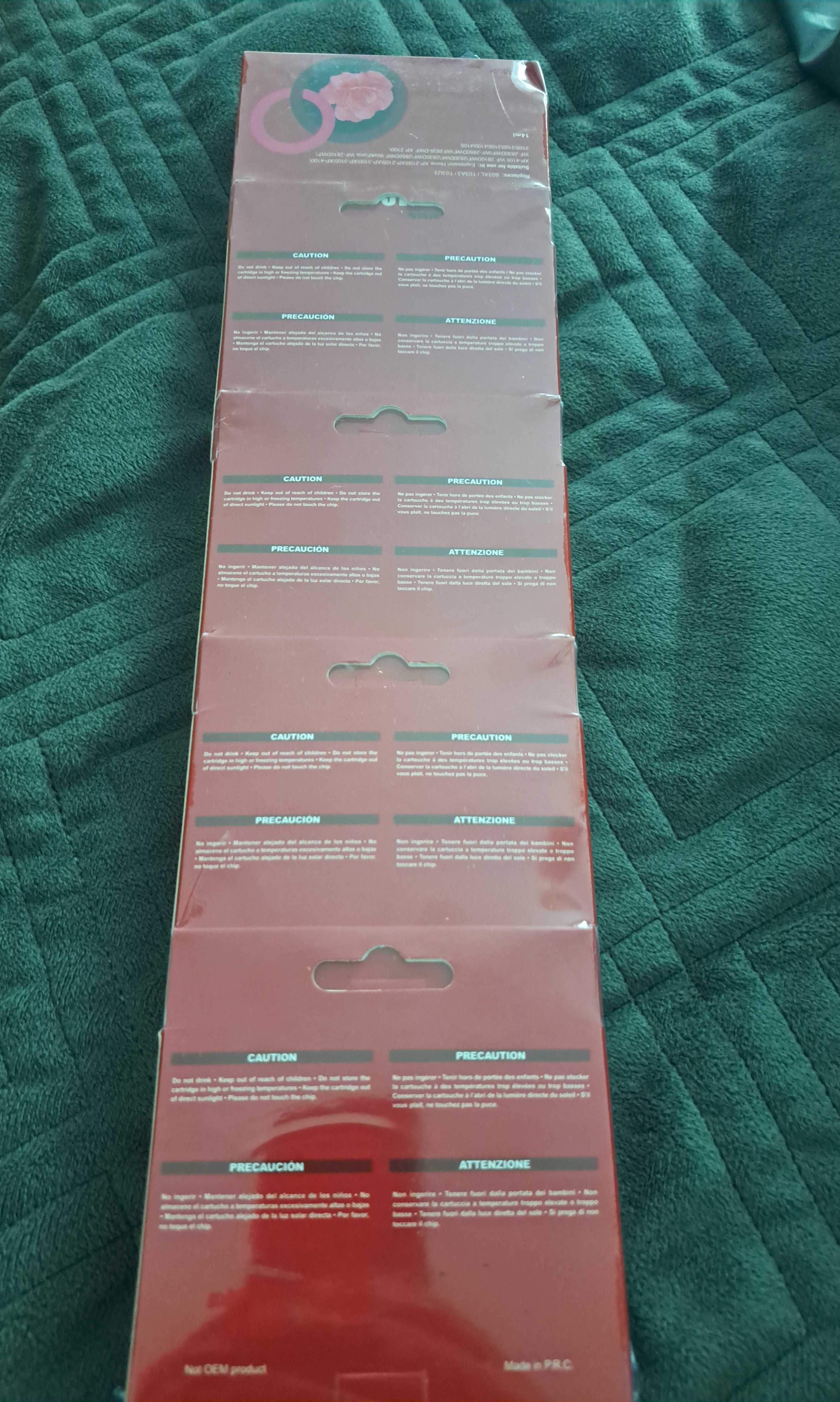 Pack 5 Tinteiros Epson Compatível 603XL – T03A3  T03U3 - Magenta 14ml