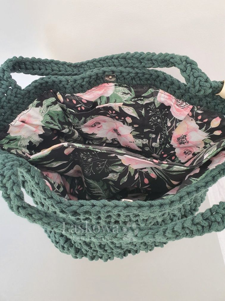 Torebka ze sznurka handmade