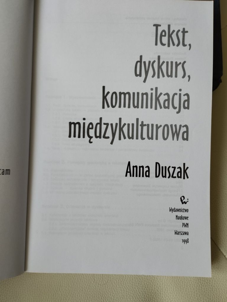 Duszak tekst, dyskurs, komunikacja międzykulturowa