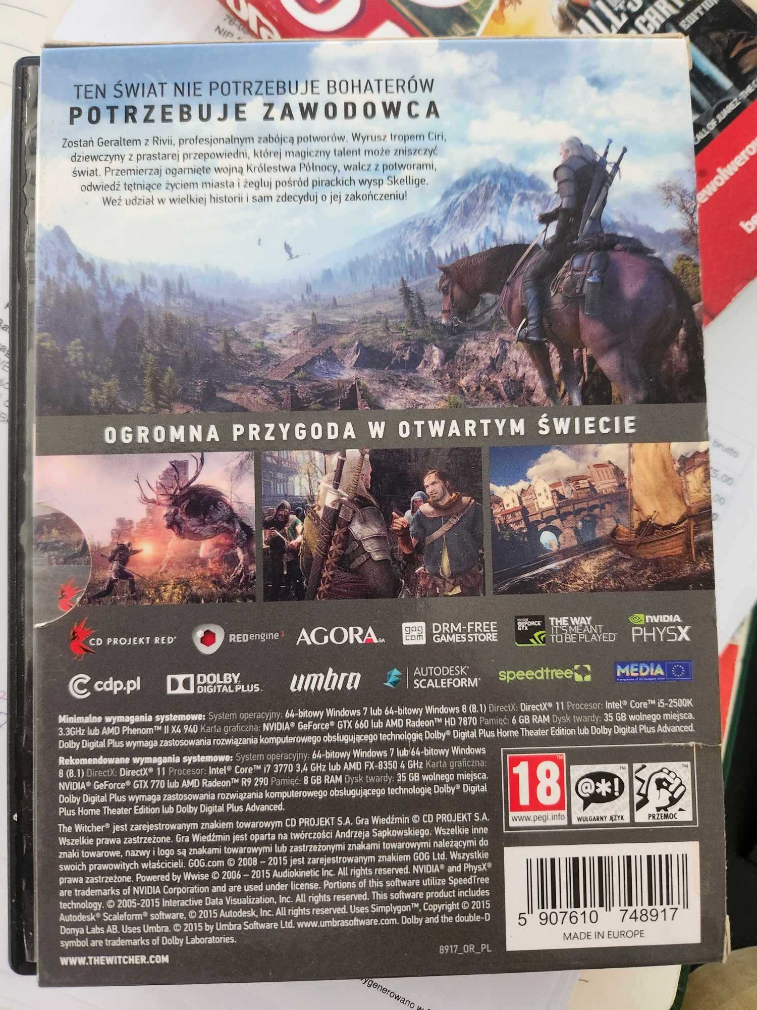 Wiedźmin 3 III DZIKI GON PC PL gra komputerowa cz. 1-4