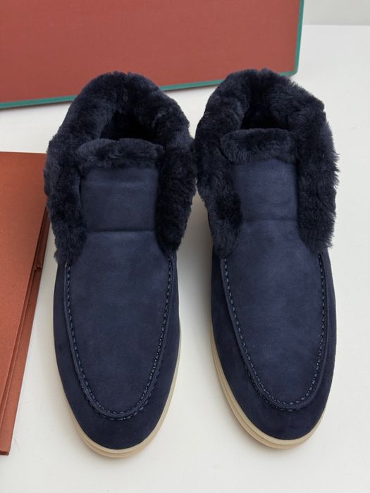 Лофери лоро піана LORO PIANA зимові замшеві утеплені