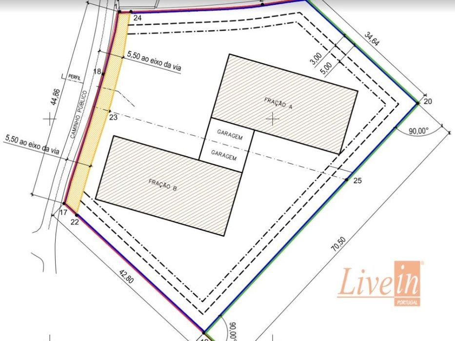 Terreno com PIP Aprovado para 4 Lotes em Localização Privilegiada n...