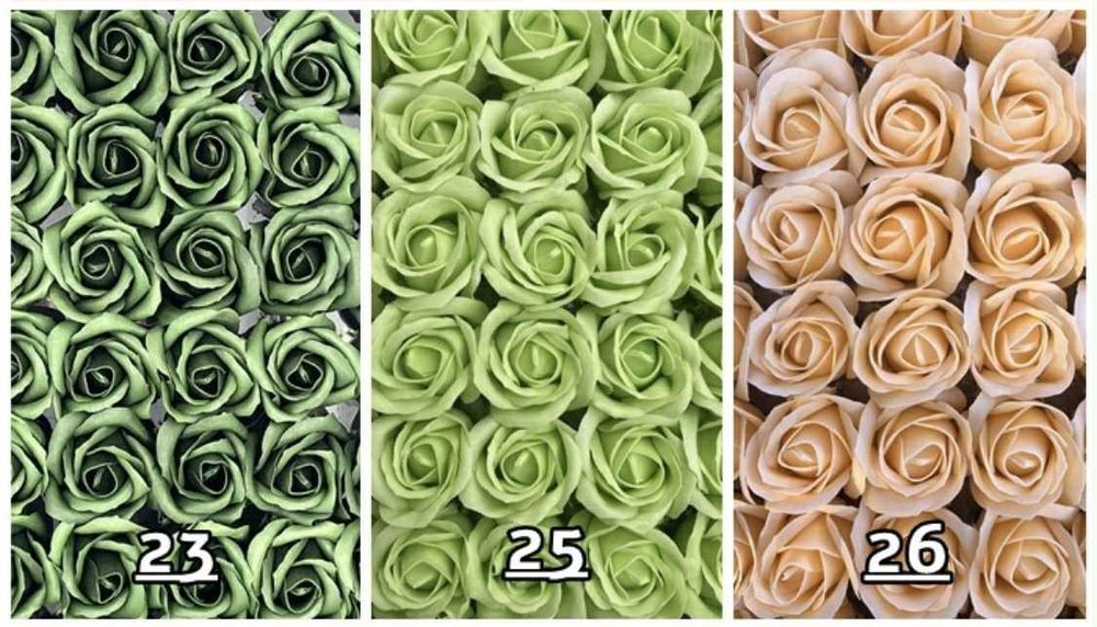 Mydlane kwiaty - całe paczki