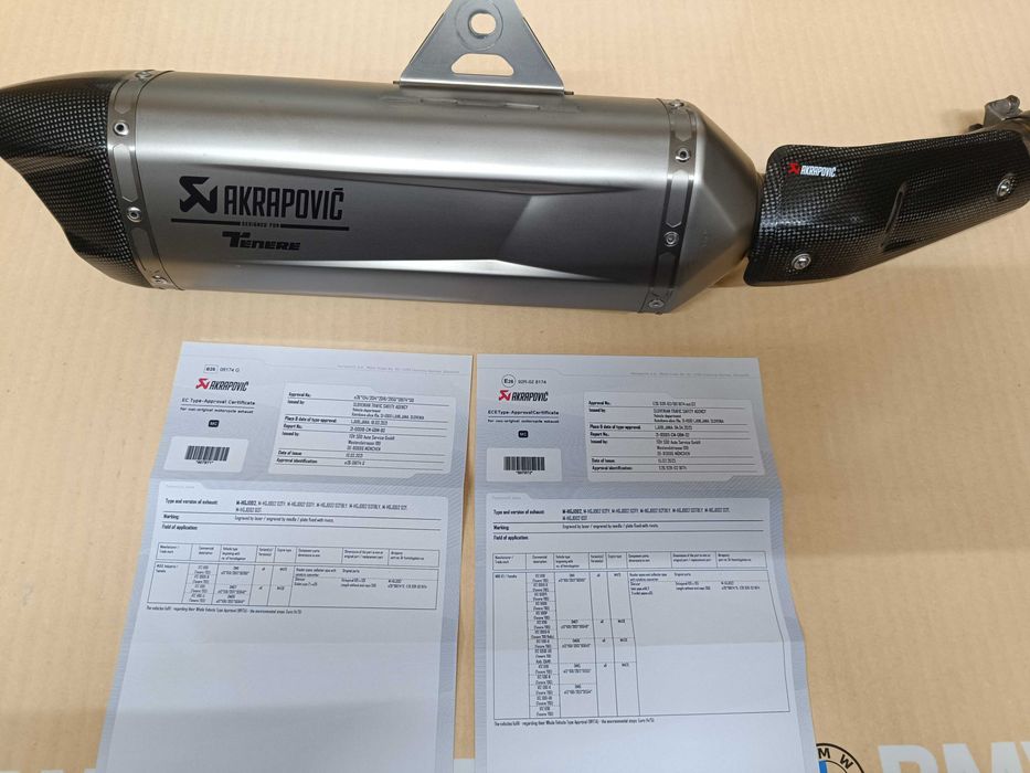 PONTEIRA AKRAPOVIC YAMAHA TENERE 700