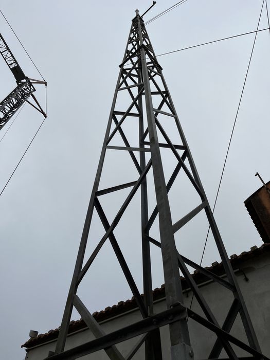 Poste metálico 15mts para Aerogerador ou Torre de iluminacao