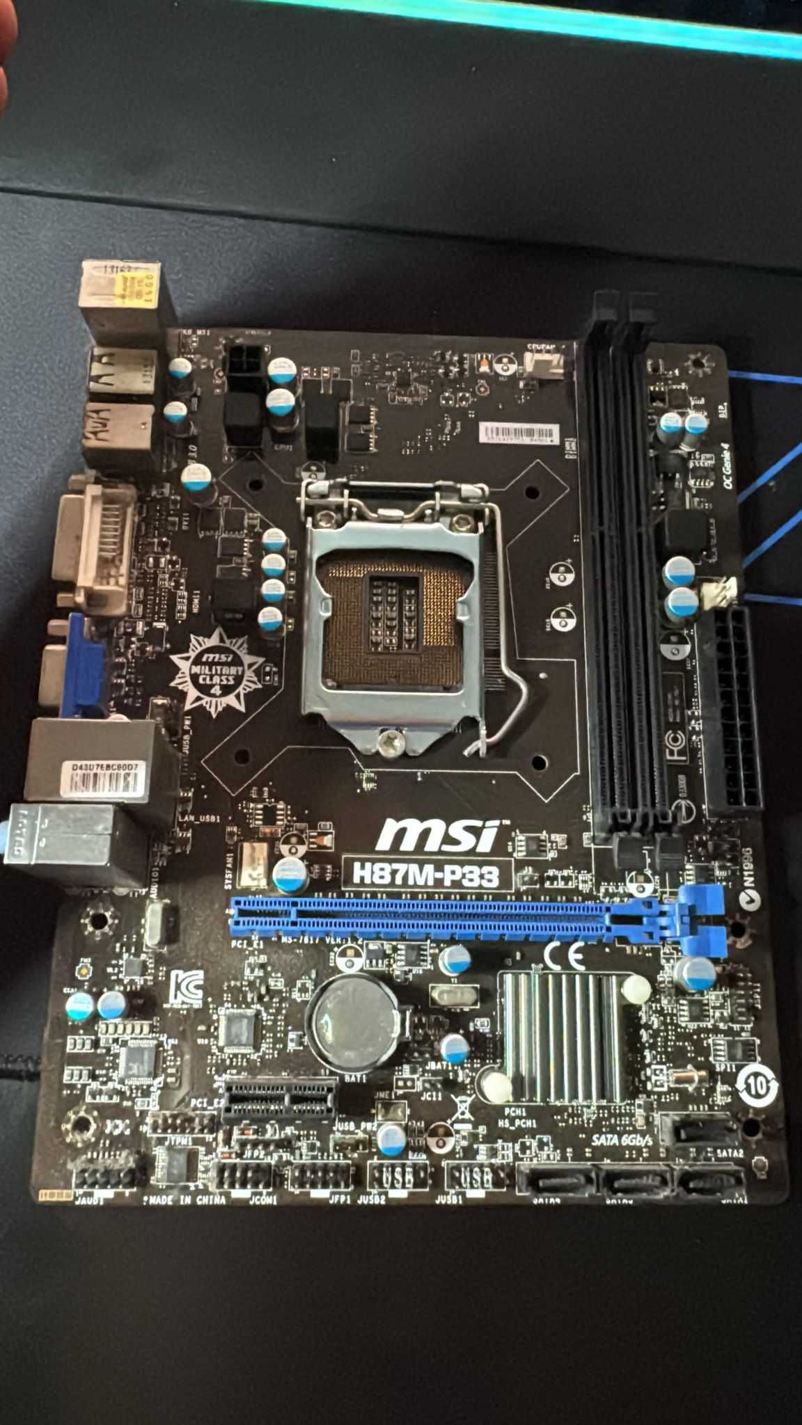 Kit Intel i5-4670 + 16GB DDR3 + MSI H87M-P33