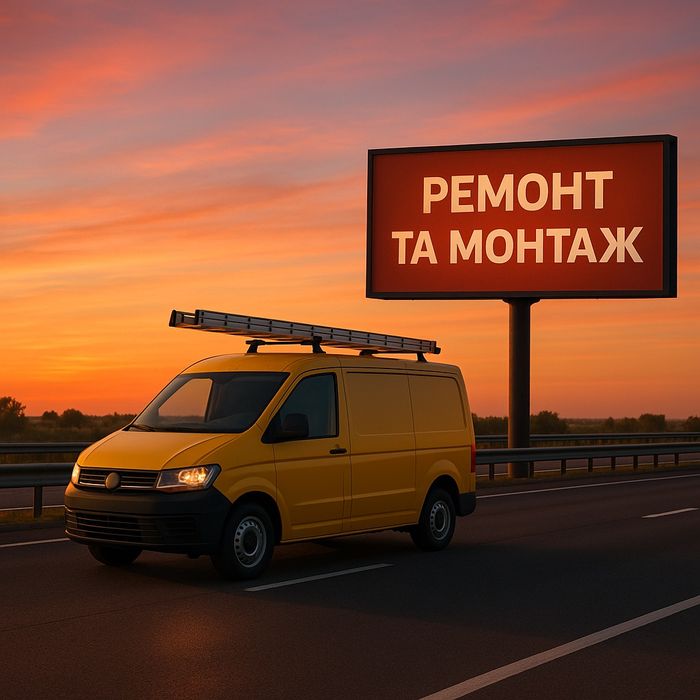 Послуги з монтажу і ремонту рекламних площин