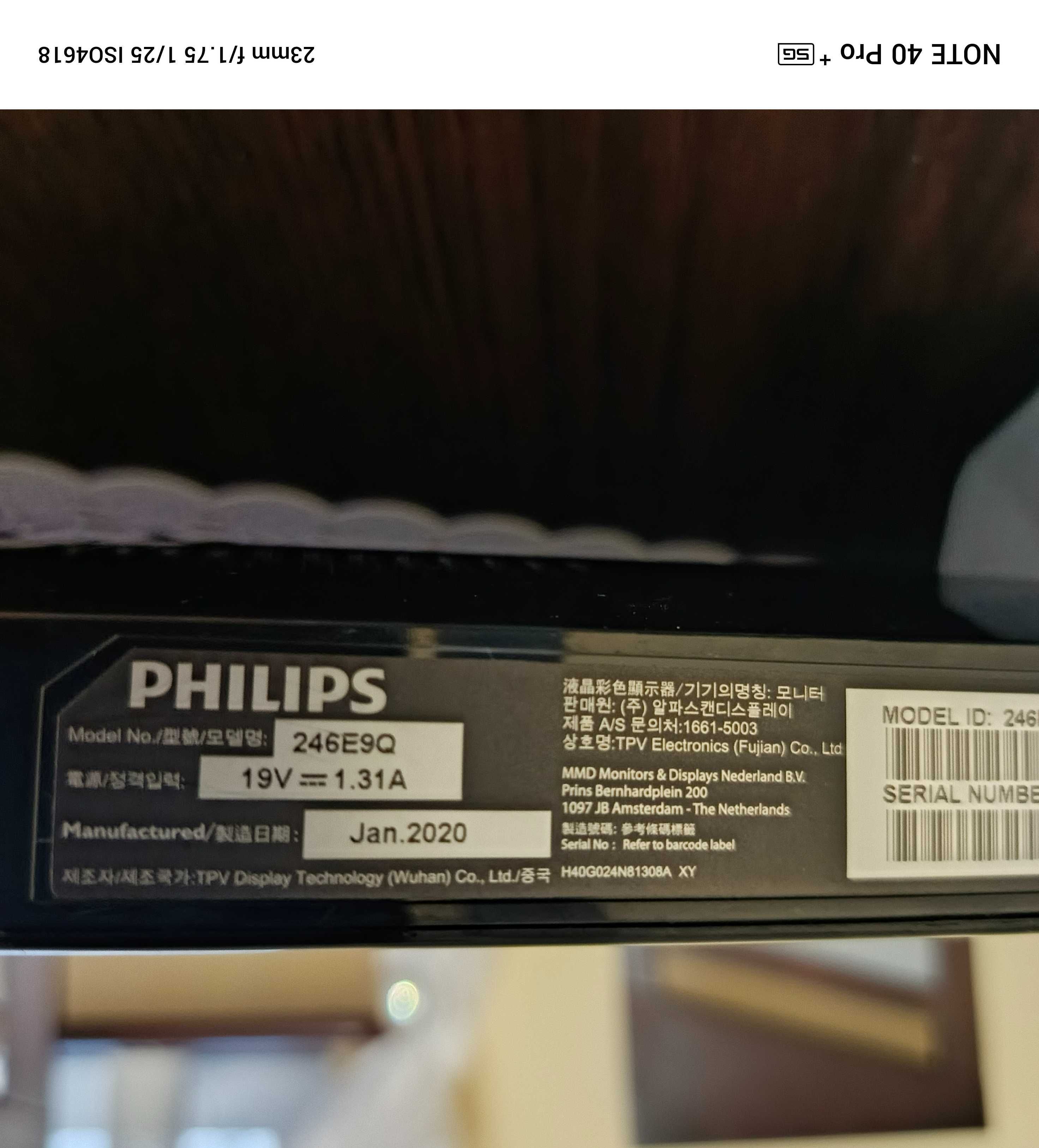 Monitor Philips 246E9Q 60Hz, stan bdb