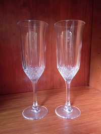 Conjunto de 6 copos de champanhe em vidro