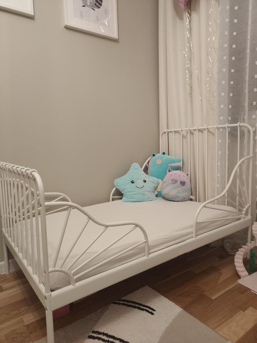 Łóżko dla dziecka Ikea Minnen 80x200 z materacem Vimsig