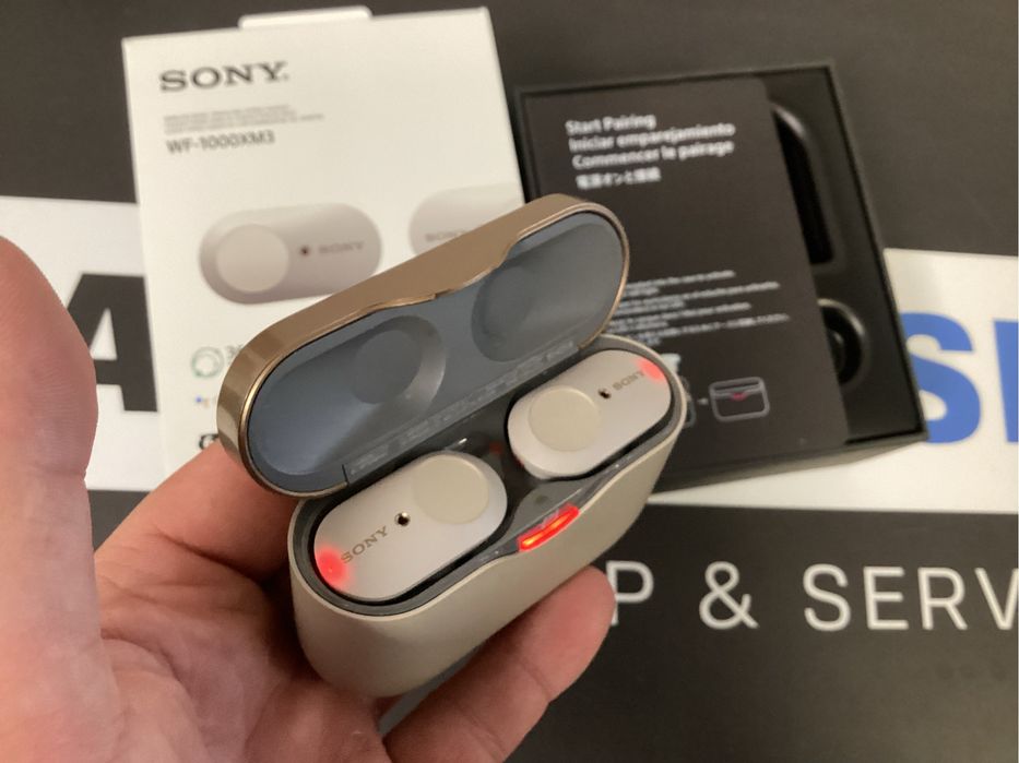 Sluchawki bezprzewodowe Sony WF-1000XM3 Platinium silver noise cancel