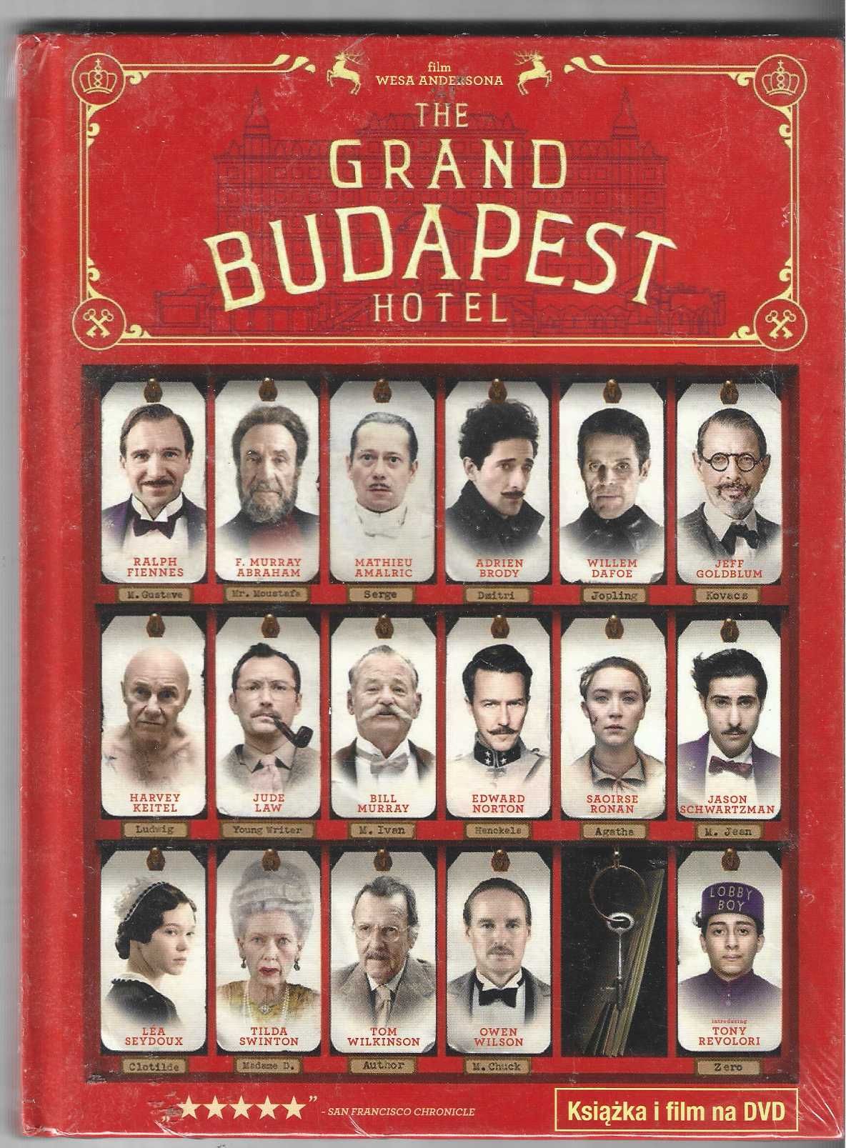 Grand Budapest Hotel DVD + książka (NOWY