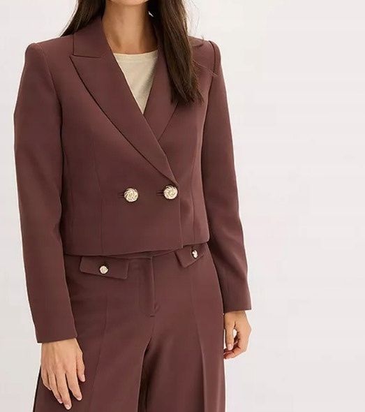 B.P.C marynarka żakiet krótki brązowy ze złotymi guzikami 48.