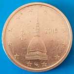 2 cêntimos de 2015 de Itália, Torre Mole Antonelliana