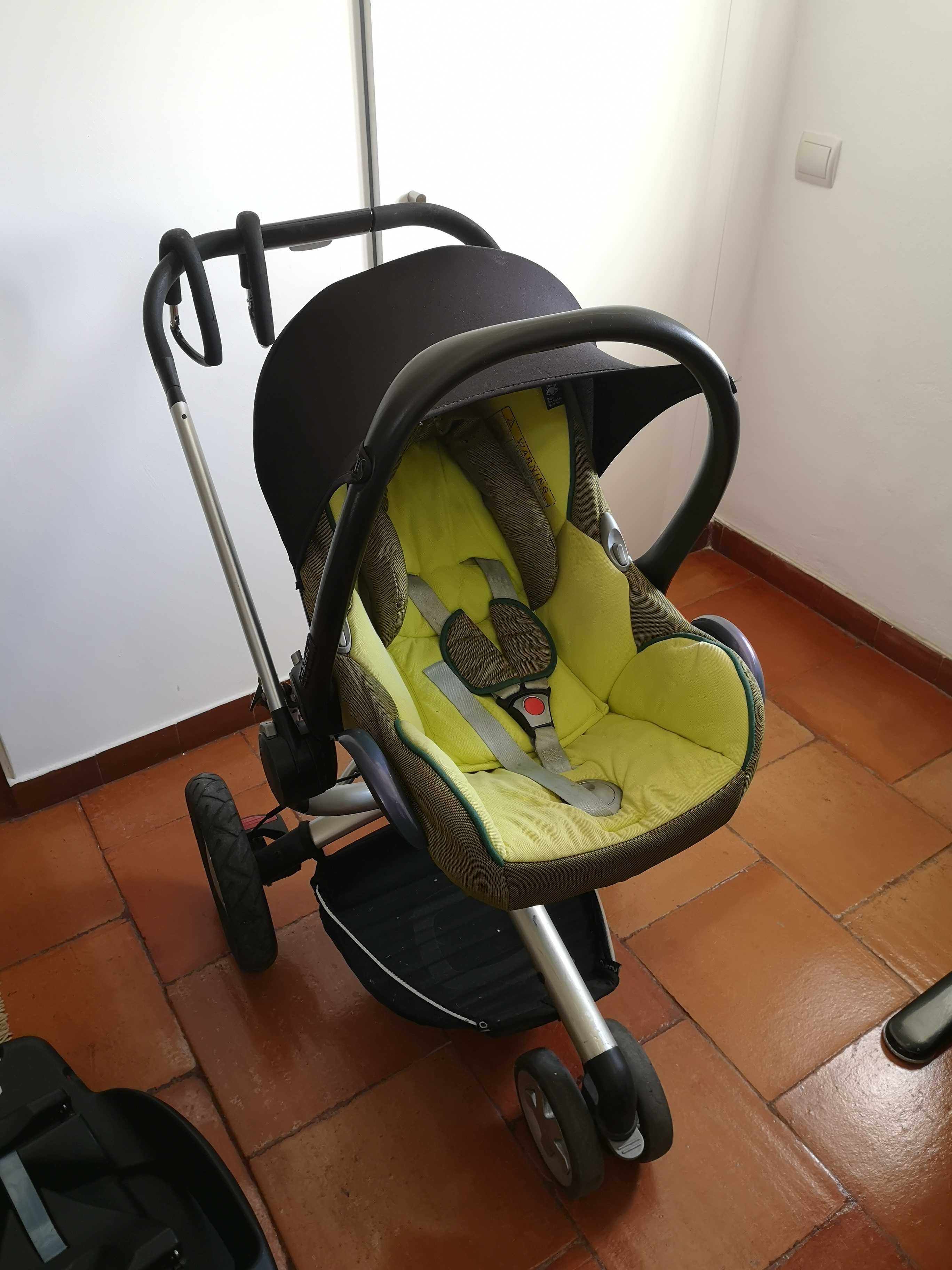 Carrinho Quinny, Ovo com isofix e cadeira de bebé