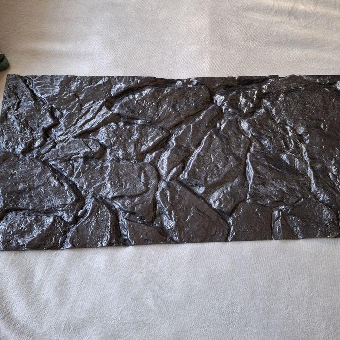 Tło strukturalne czarne do akwarium 78.5/37 cm
