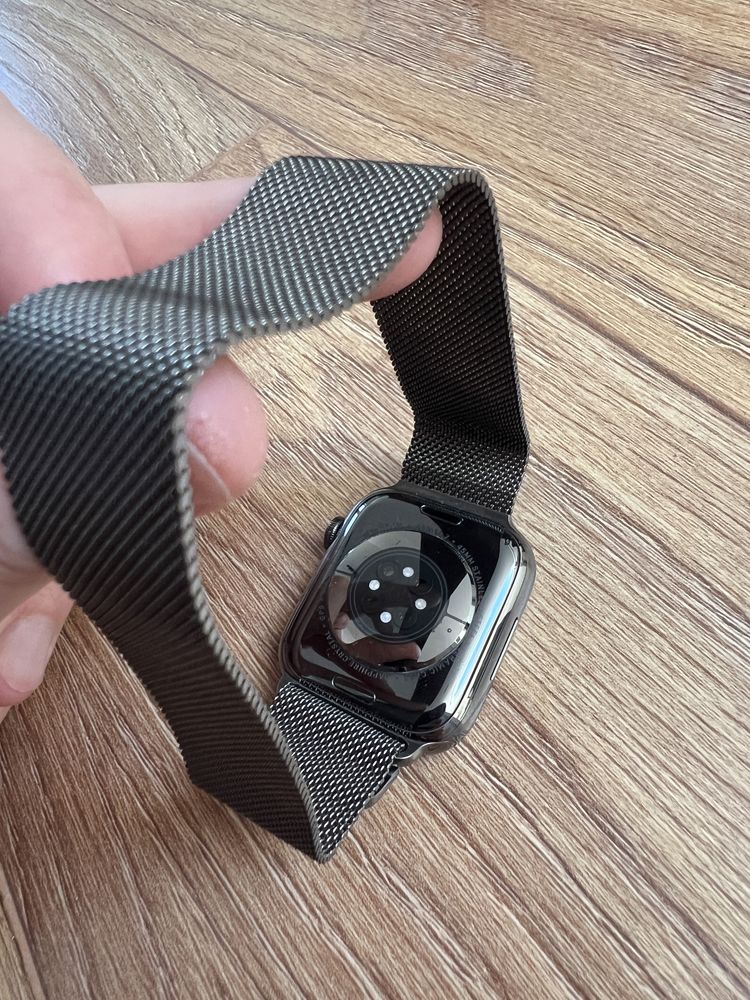 Apple Watch 7 - 45mm - cellular - graphite - stainless steel - F-VAT