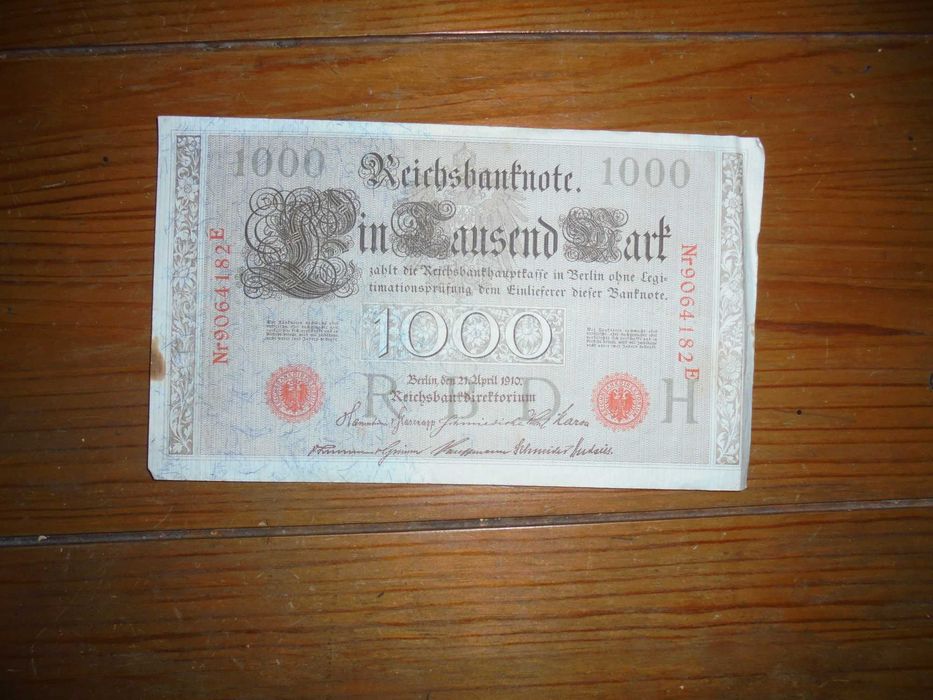 banknot Niemcy 1000 marek z 1910 [b468]