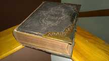 Biblia Holy Bible okuta i kolorowa 1862 r (język angielski) antyk