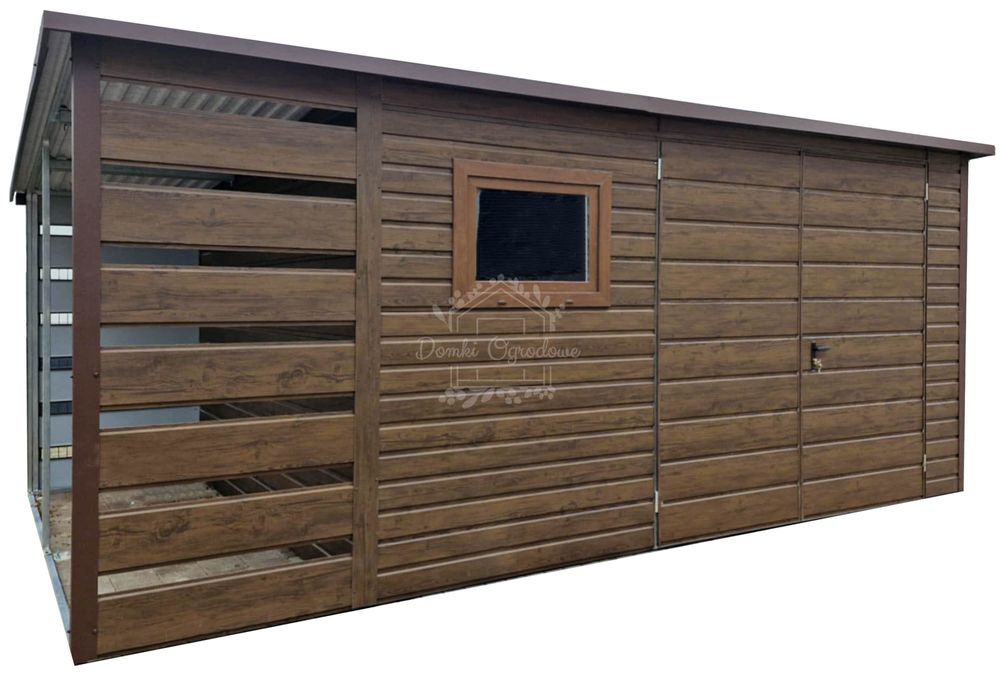 Schowek domek ogrodowy wiata 1x3m 4x3m okno drewnopodobny  ID841