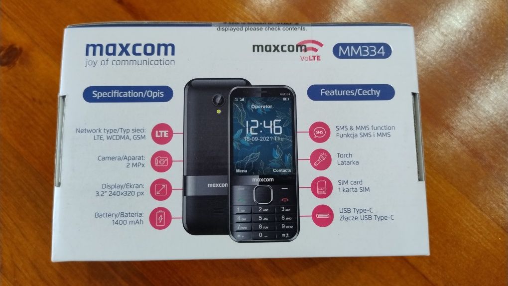 Telefon  model MM334 maxcom