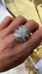 Pierścionek z diamentami naturalnymi bagiety 5,5 Ct